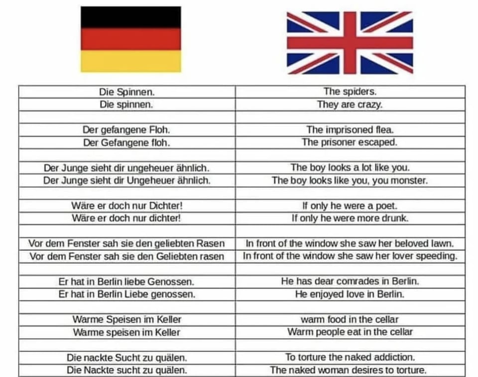 meme on the German language