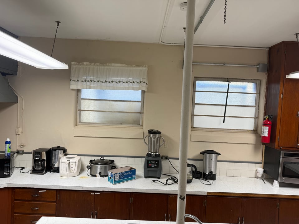 Our dilapidated kitchen