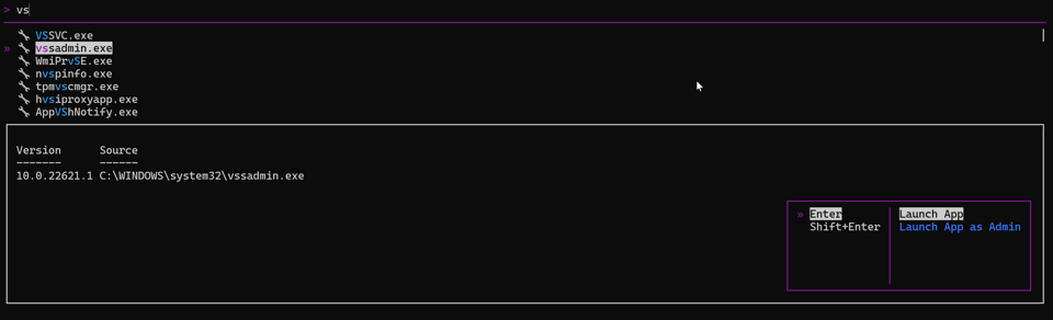 ctrl+k context menu