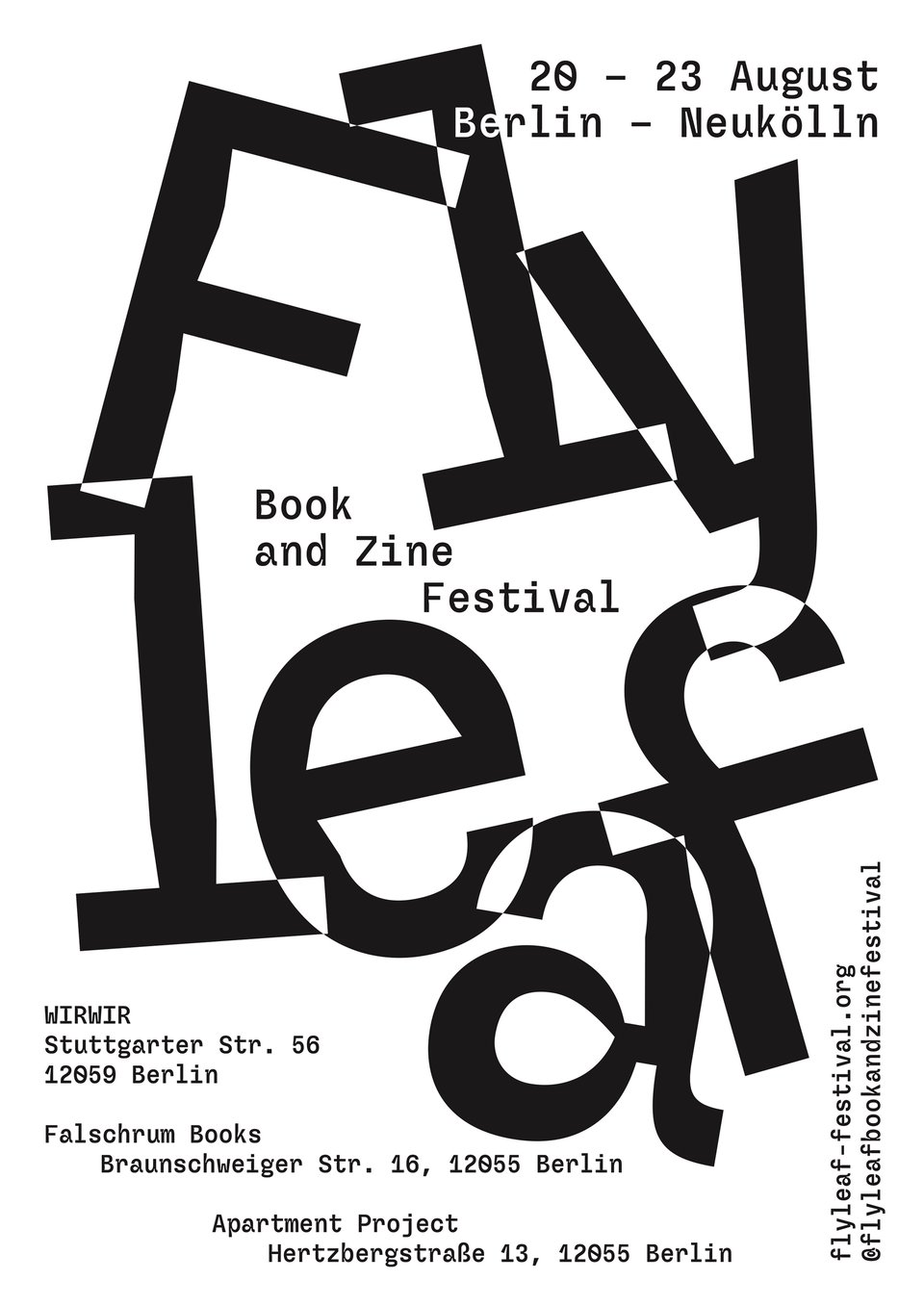 b&w flyleaf flyer