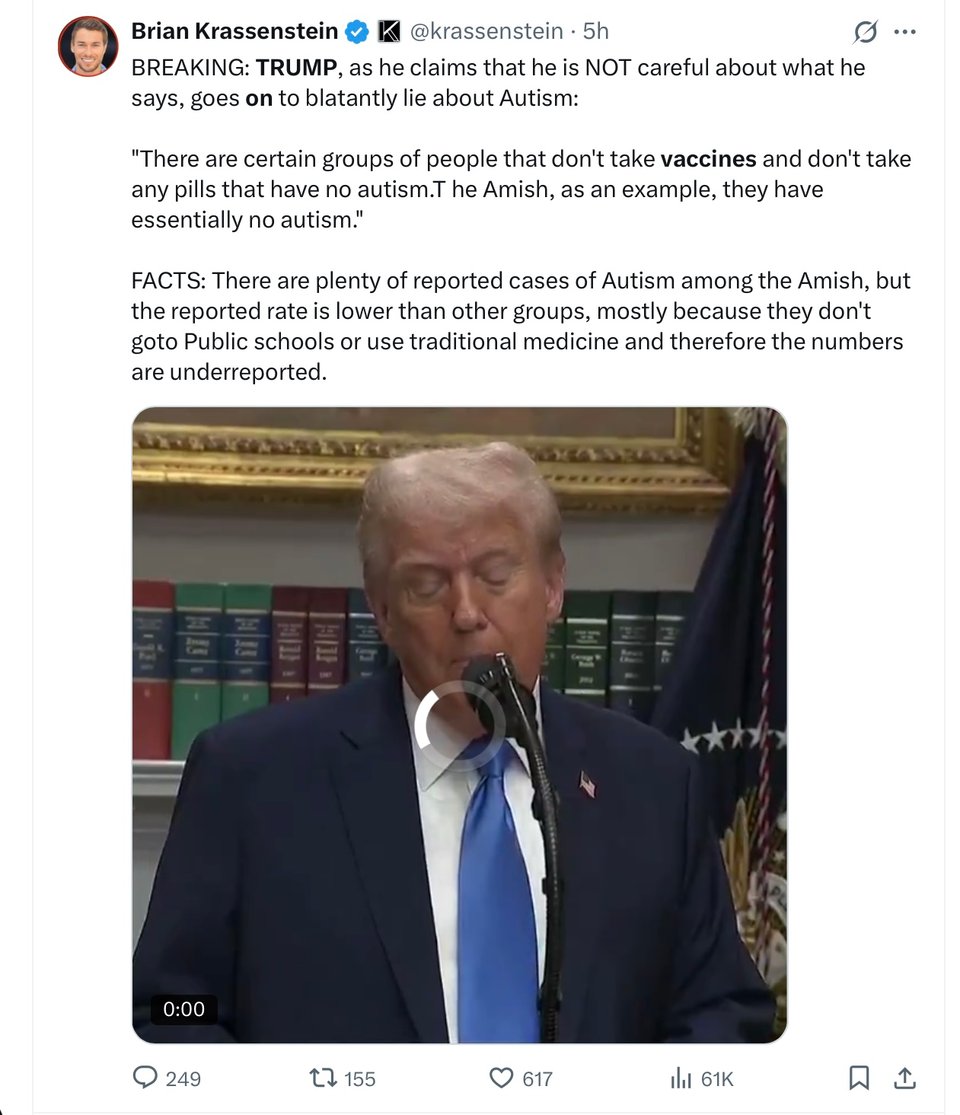 Trump spreads false medical information 