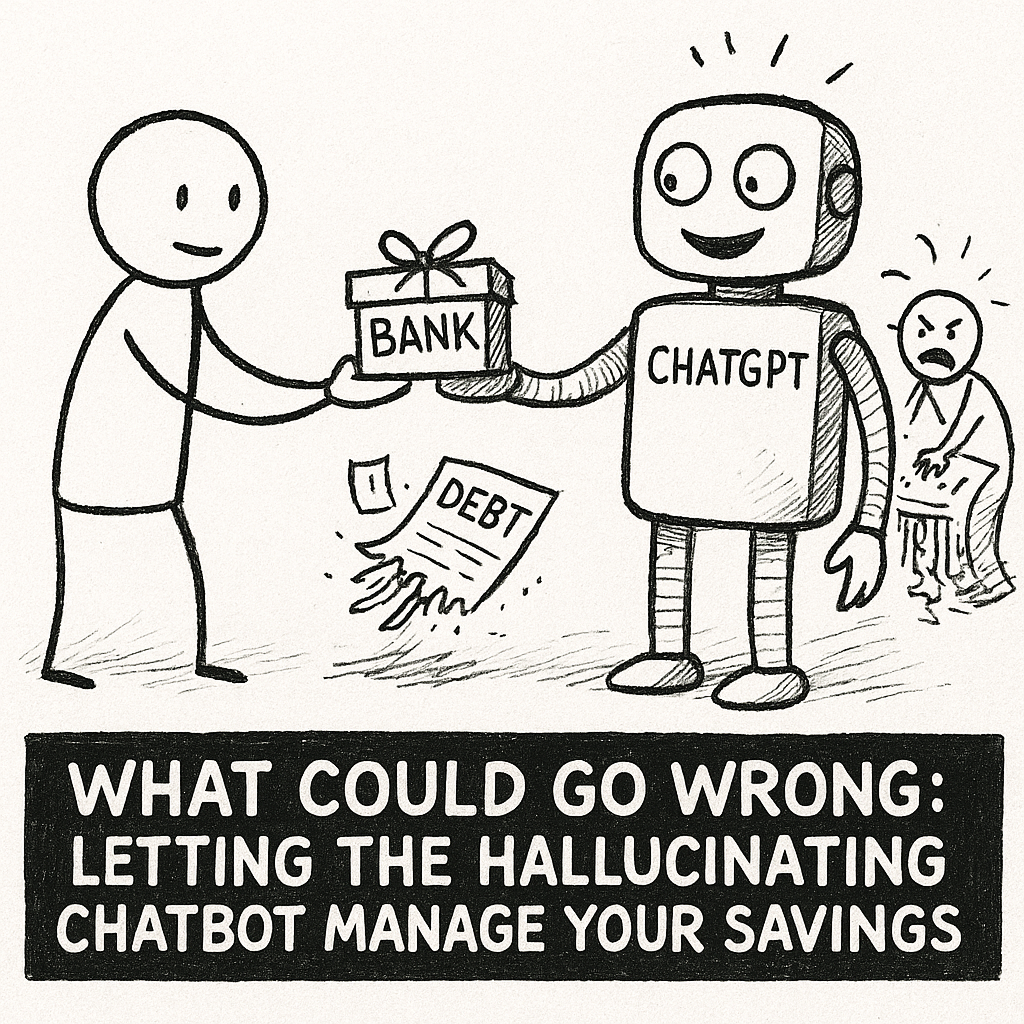 WHAT COULD GO WRONG: LETTING THE HALLUCINATING CHATBOT MANAGE YOUR SAVINGS.