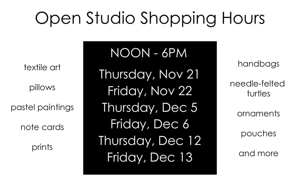 Open studio shopping hours