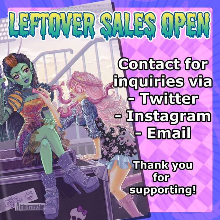 Leftover Sales Open. Thank you for supporting!