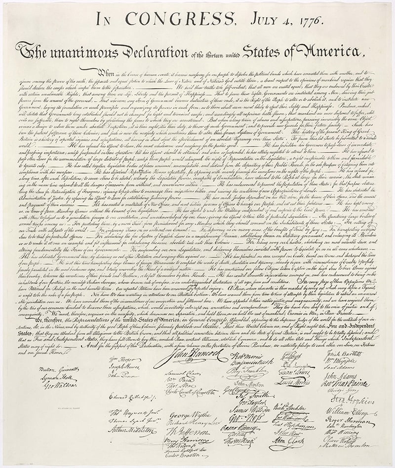 the declaration of independence