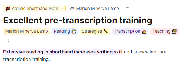 Excellent pre-transcription training thoughts