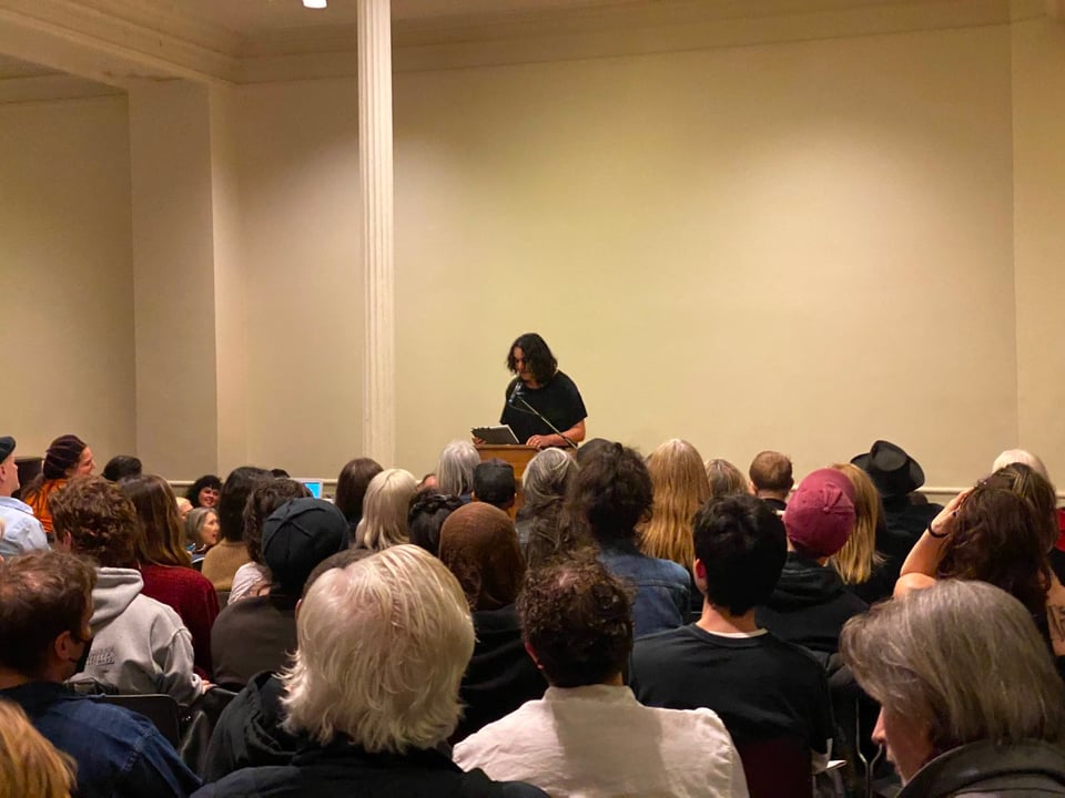 view from the back row, photo by Zoë Blanco