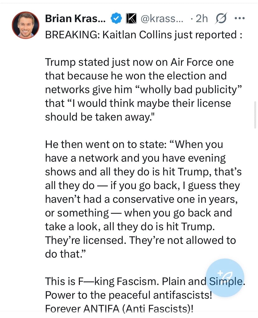 Trump spoke on the First Amendment.
