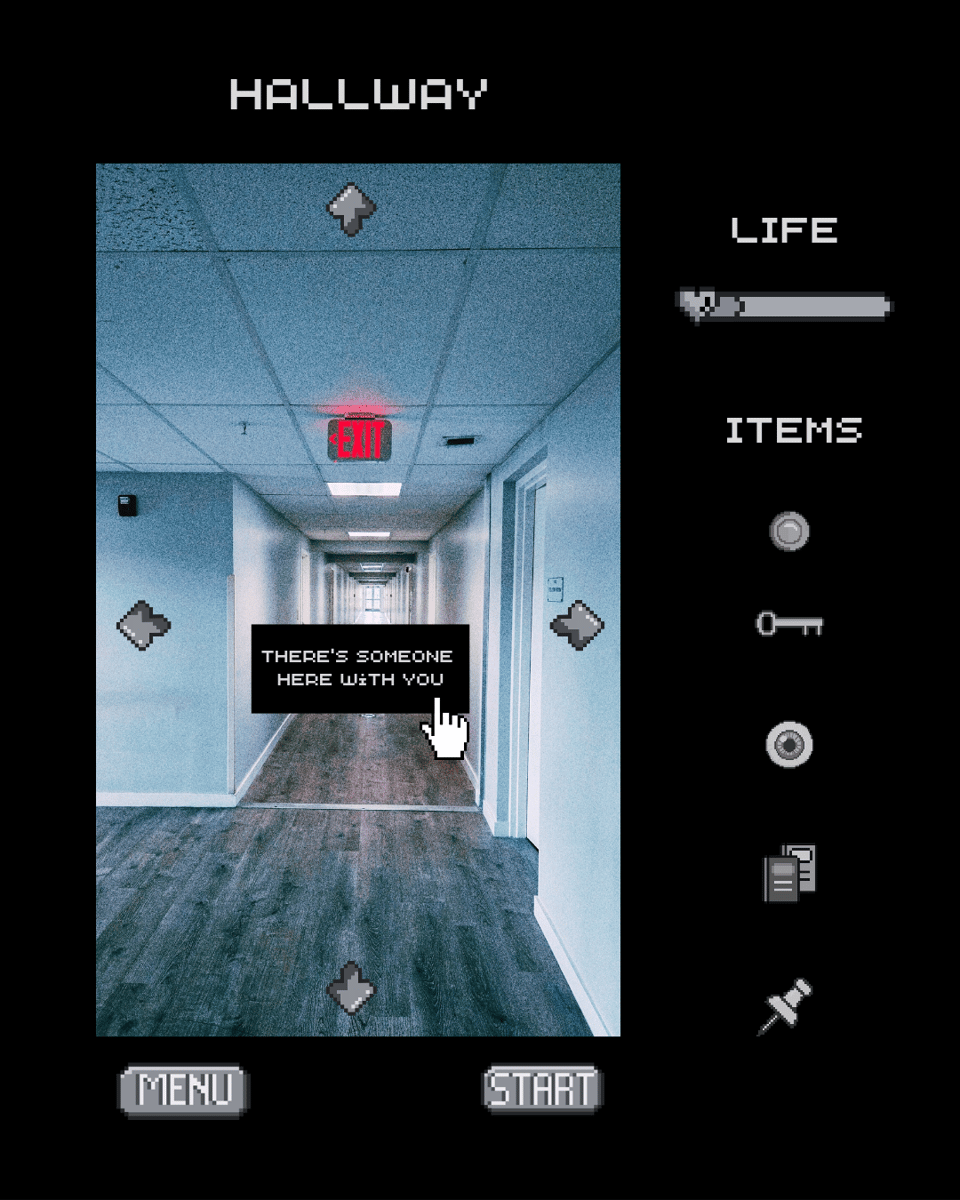 A hallway in a video game