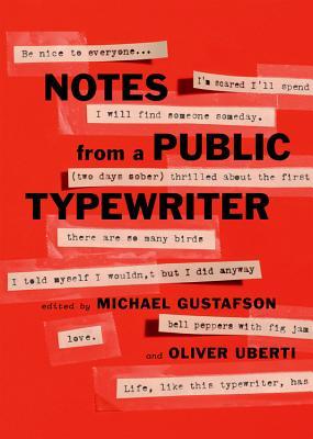 book cover for notes from a public typewriter