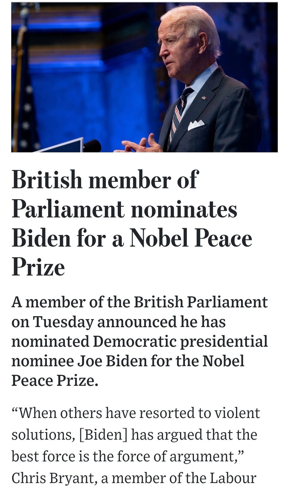 Did anyone tell Trump?