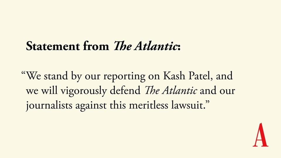 The Atlantic defends itself.