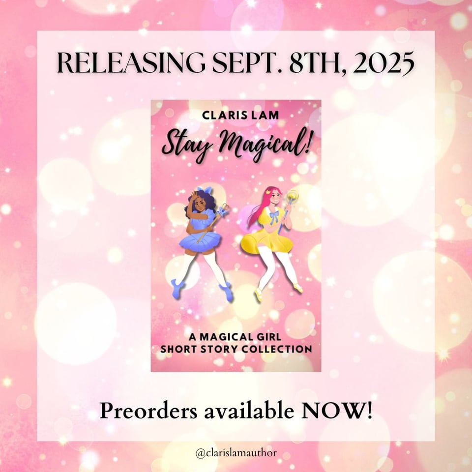 Image shows the cover of Stay Magical by Claris Lam. The text above reads "RELEASING SEPT. 8th, 2025" and the text below the cover reads "Preorders available NOW!"