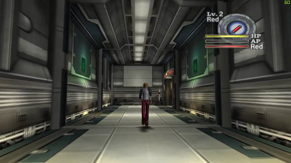 A giant hall with Rion running down the center of the frame