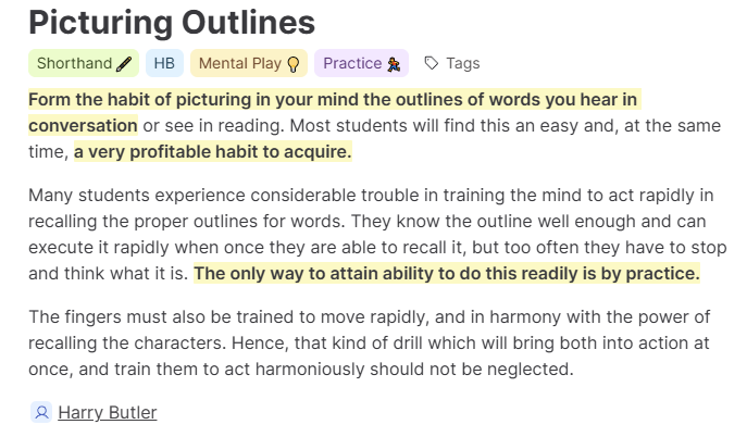 Picturing outlines in Teeline