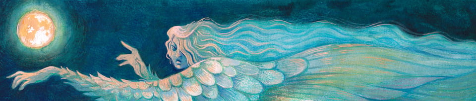Crop of the west wind painting