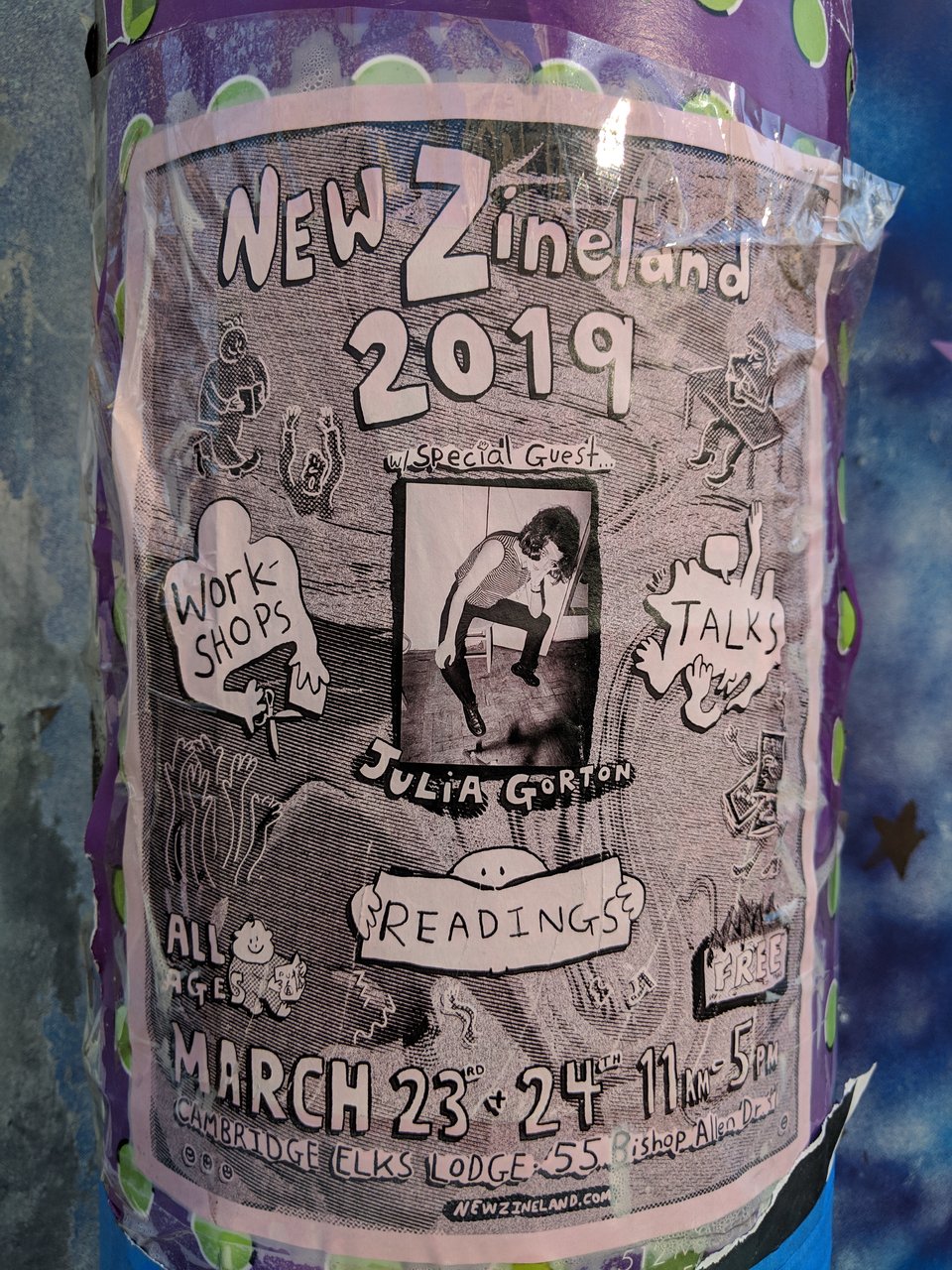 A flier for NEW ZINELAND 2019