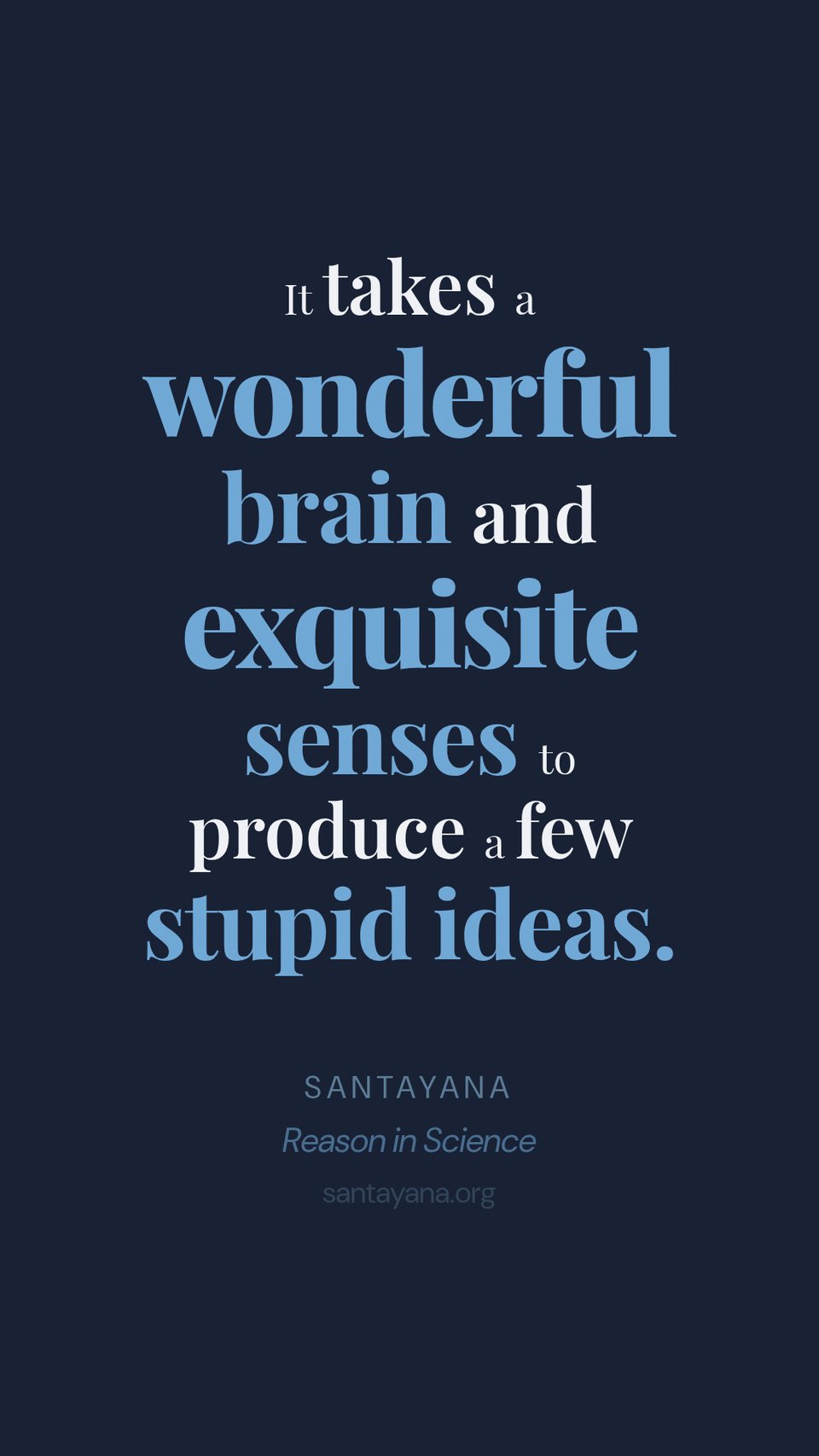 An image with a Satayana quote.