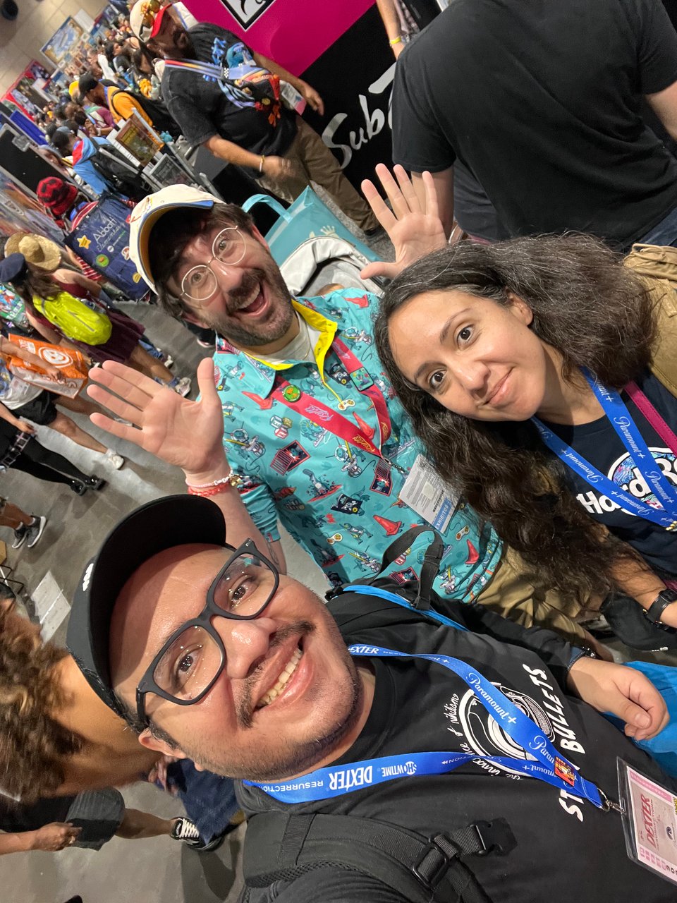 henry, Ben, and Deborah at sdcc