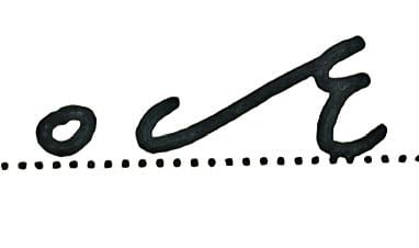 Teeline Shorthand for semi-circle