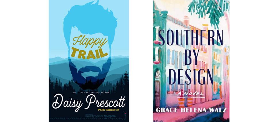 Book covers for Happy Trail and Southern by Design