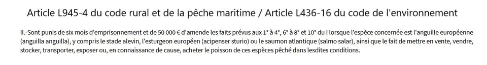 Articles L945-4 du Code rural et de la pêche maritime et L436-16 du Code de l'environnement