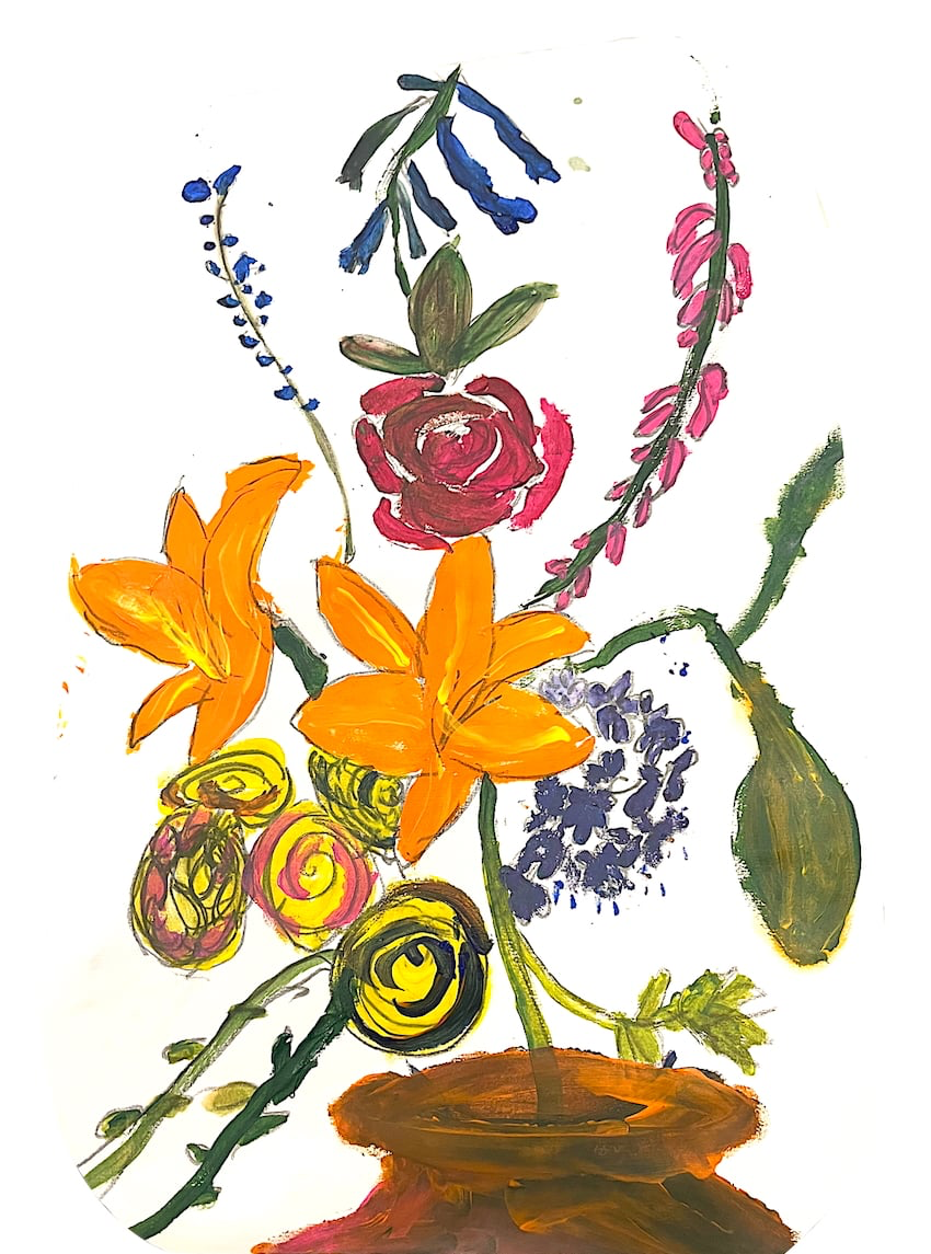 A Sunflower with Her Face in the Middle