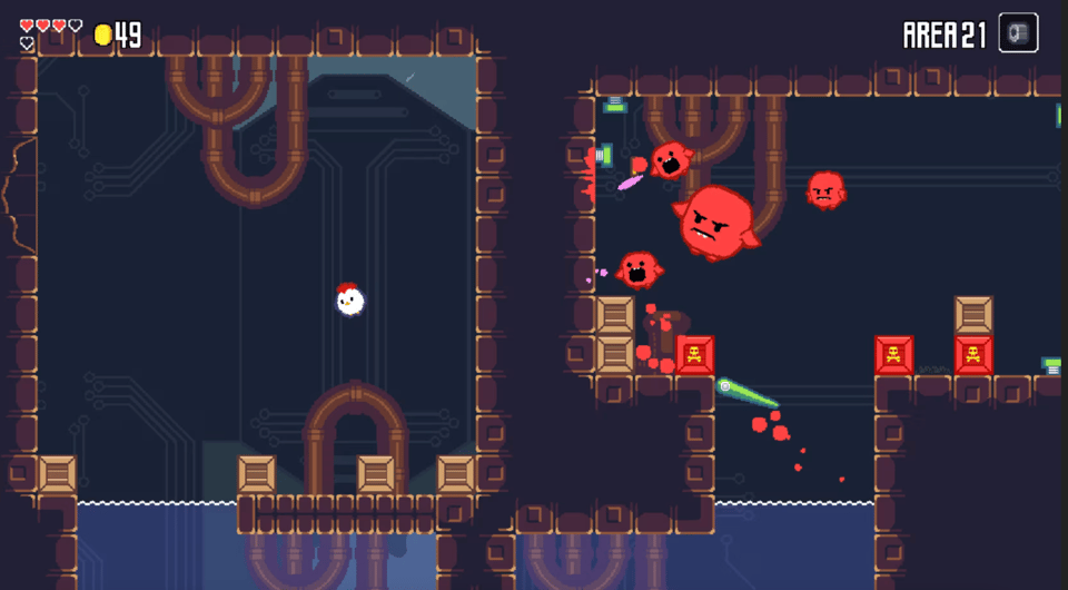 Screenshot of videogame Super Fowlst