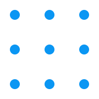 9 blue dots arranged in a 3x3 grid
