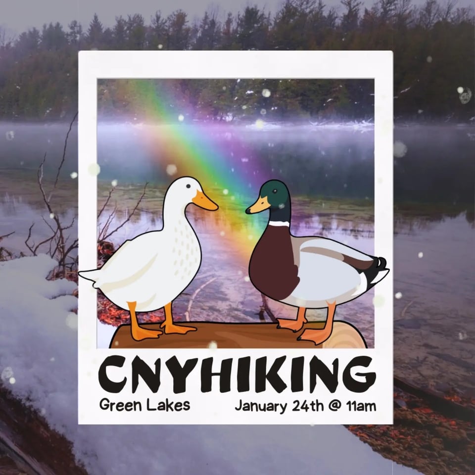 🌈 Upcoming Hike at Green Lakes! 1/24 @ 11AM
