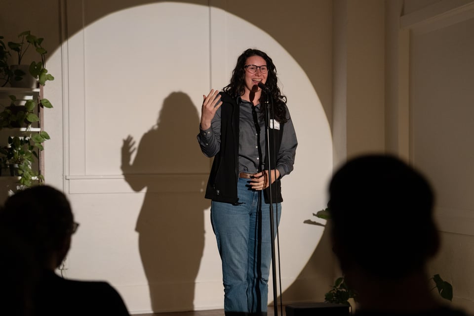 Kayla telling a story.