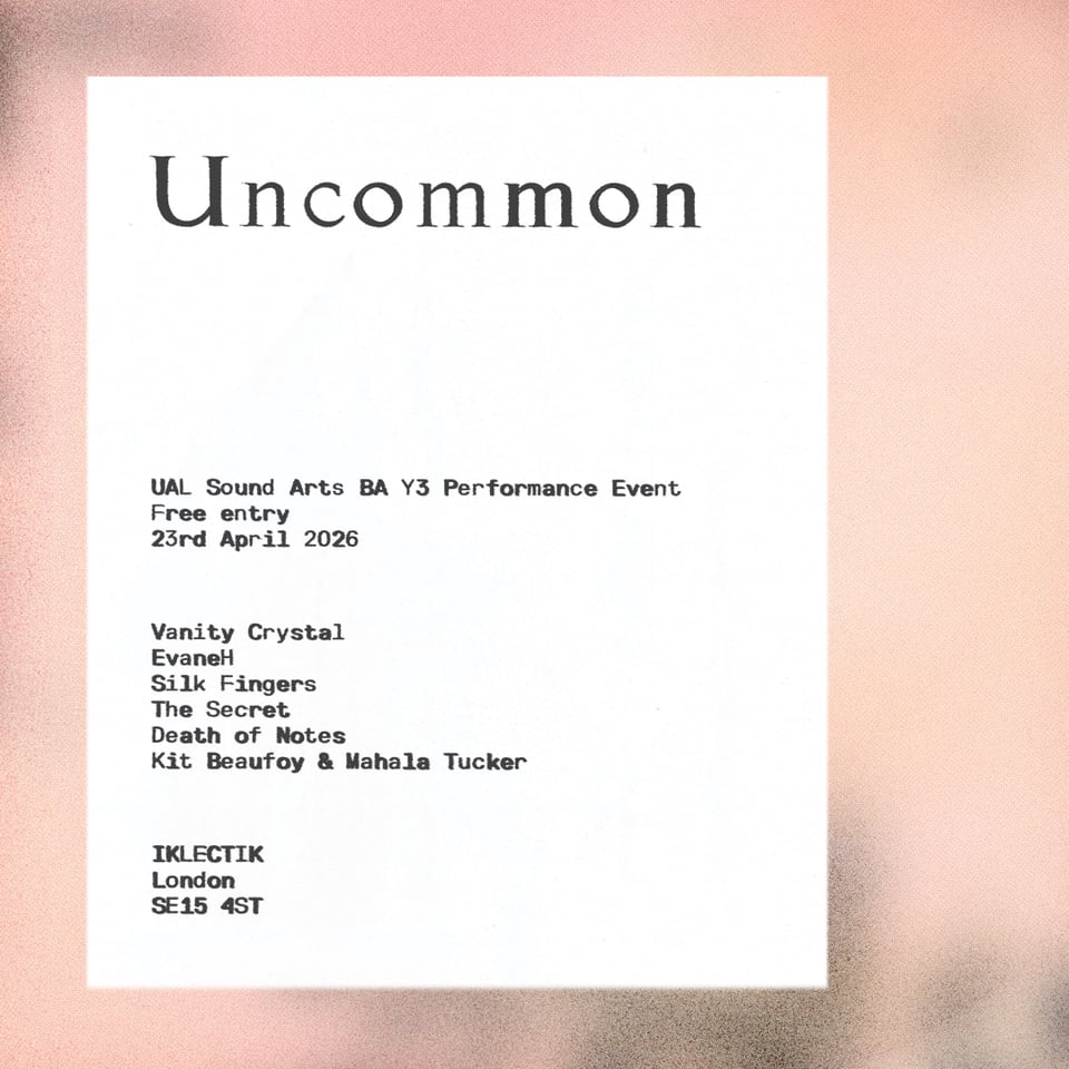 The poster for Iklectik on 23rd April 2026.