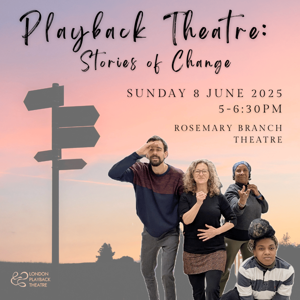 london playback theatre promo image for the upcoming show