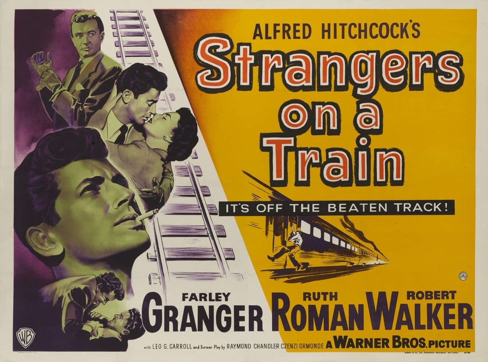 Poster for "Strangers on a Train."
