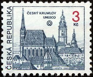 A Český Krumlov stamp