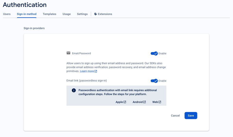 Enable password-less authentication