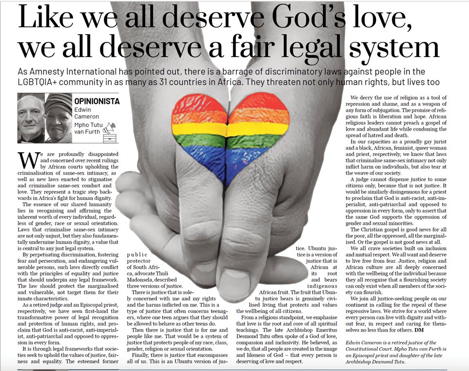 screenshot of a newspaper op-ed