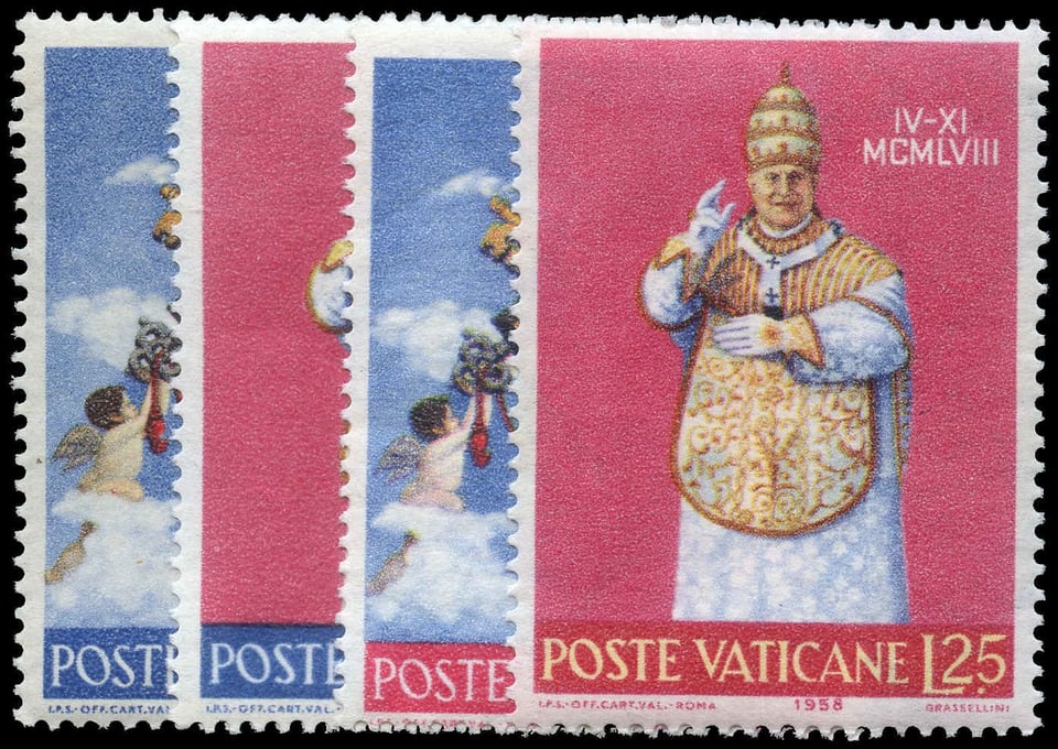 A Vatican stamp.