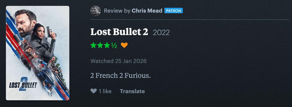 Lost Bullet 2 review: 2 French 2 Furious.