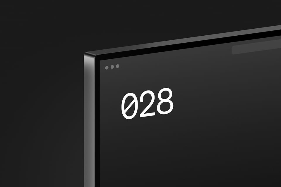 Pro Display screen crop with a web page with the number 028