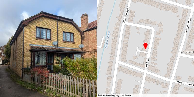A picture and map of the mews