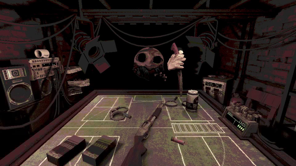 A screenshot from 'Buckshot Roulette'