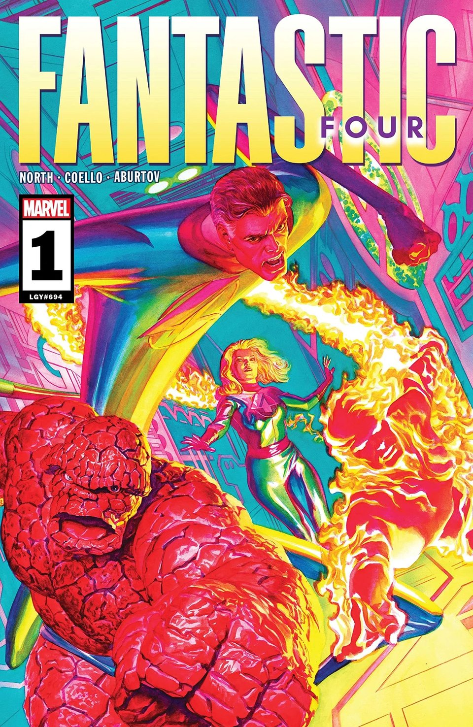 The cover of Fantastic Four's first comic issue from 2023.