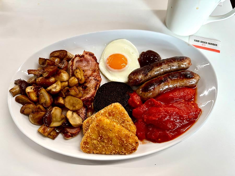 A fantastic full English breakfast