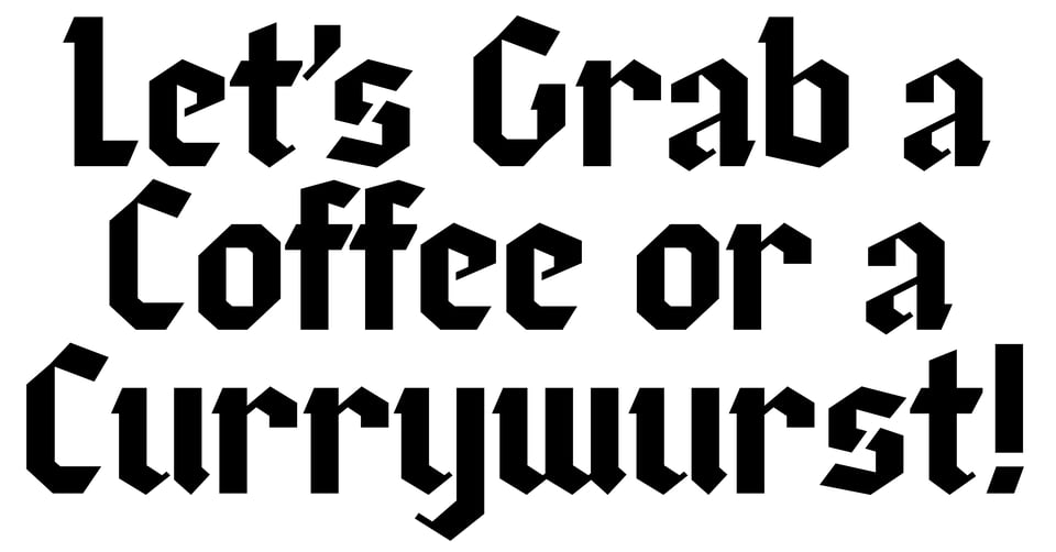 Let’s Grab a Coffee or a Currywurst!