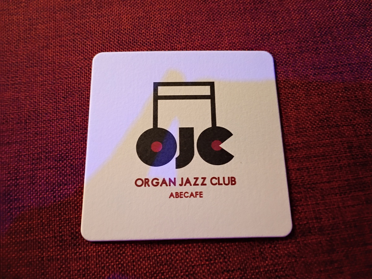 Coaster at Organ Jazz Club Abecafe
