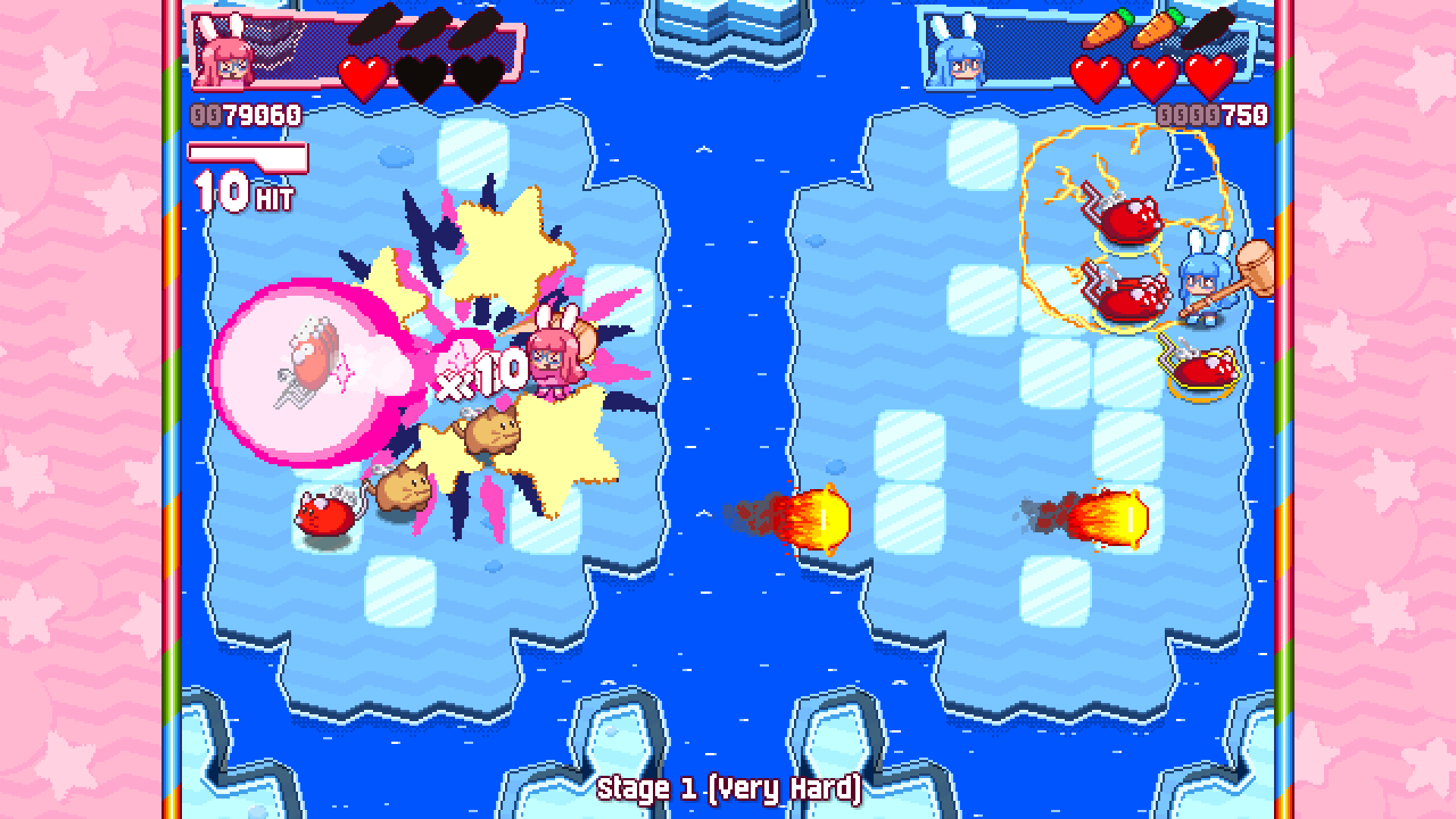 Local multiplayer menus and experimental game modes