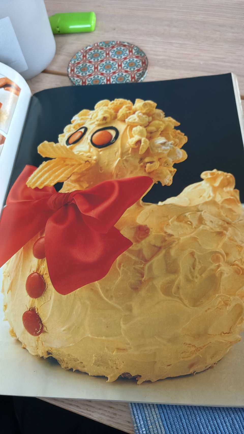 cake shaped to look like a duck