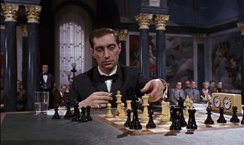 A chess scene from From Russia With Love.
