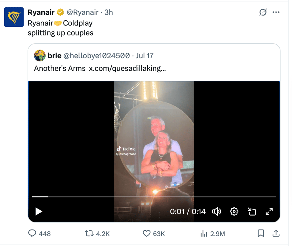 meme from Ryanair